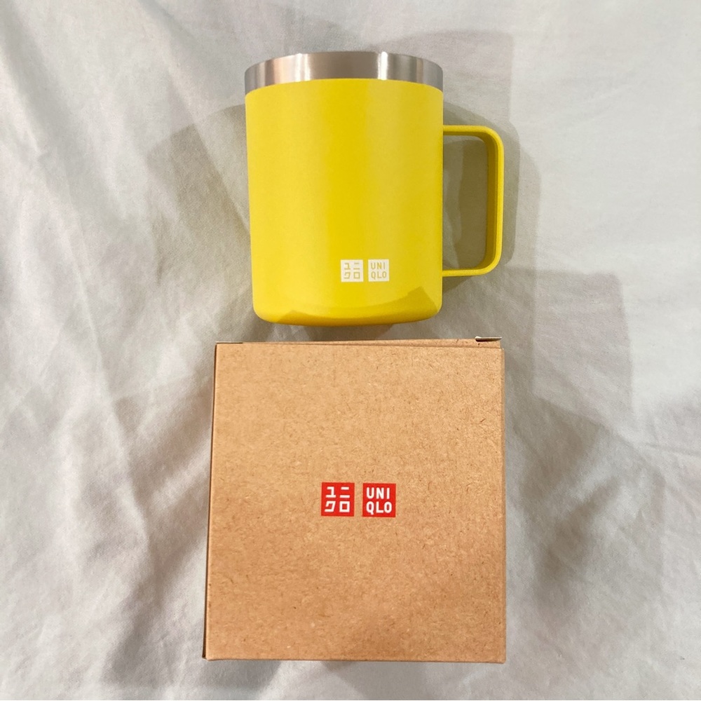 Yellow Uniqlo Stainless Steel Mug